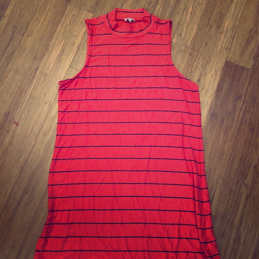 Splendid Red Blue Stripe Dress